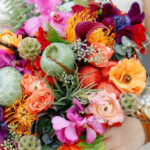 Santorini Wedding Flower Bouquet