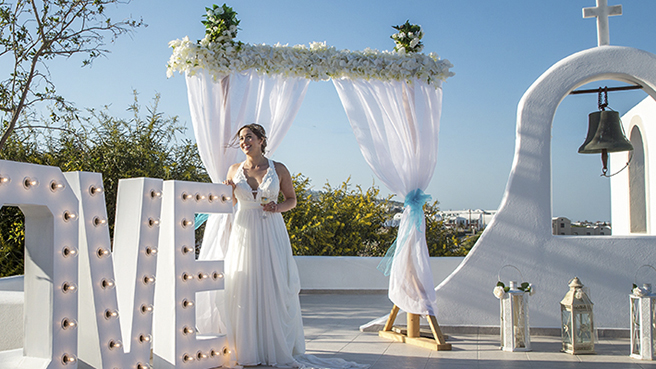 santorini wedding arch1